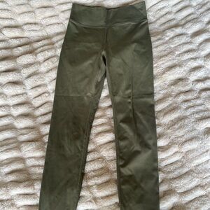 Madewell MWL Women’s High Rise Olive Green Leggings Size S